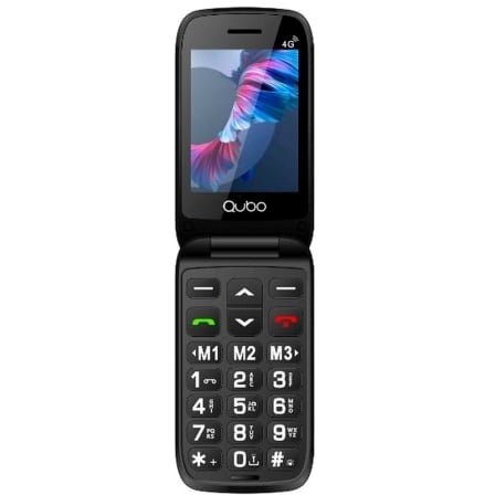 Teléfono Móvil Qubo P-221RD 4G para Personas Mayores/ Rojo